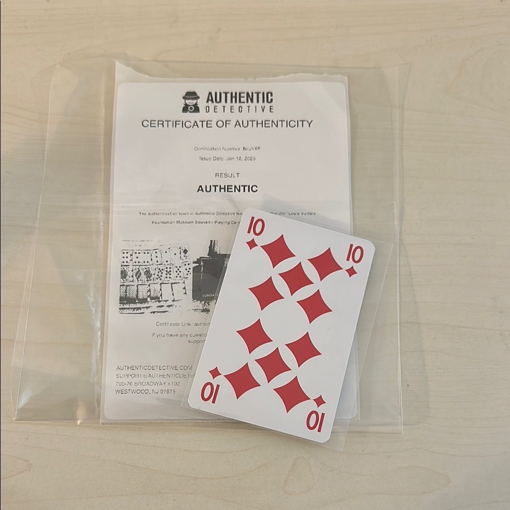 LV #10 Diamonds Playing Card